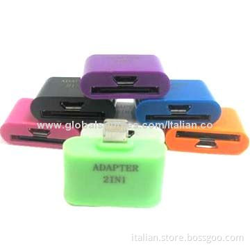 2-in-1 Adapters for iPhone 4 and Samsung to iPhone 5, OEM and ODM Orders Welcomed
